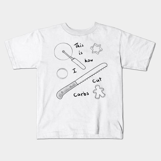 Carbs Kids T-Shirt by wanungara